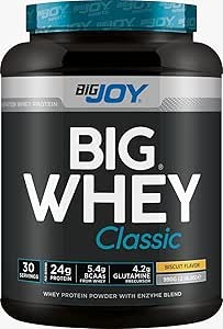 BigJoy Sports BigWhey Classic Whey Protein, Bisküvi, 915gr