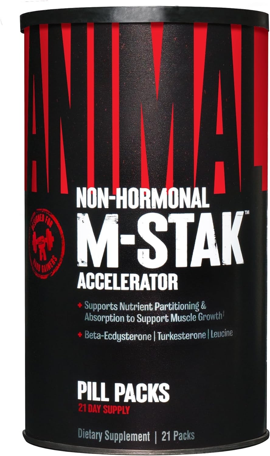 Animal M-Stak - Non-Hormonal Hard Gainers Stack with Energy Complex - 21 pack