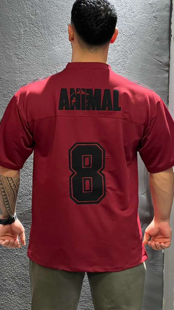 ANİMAL OVERSİZE FORMA BORDO