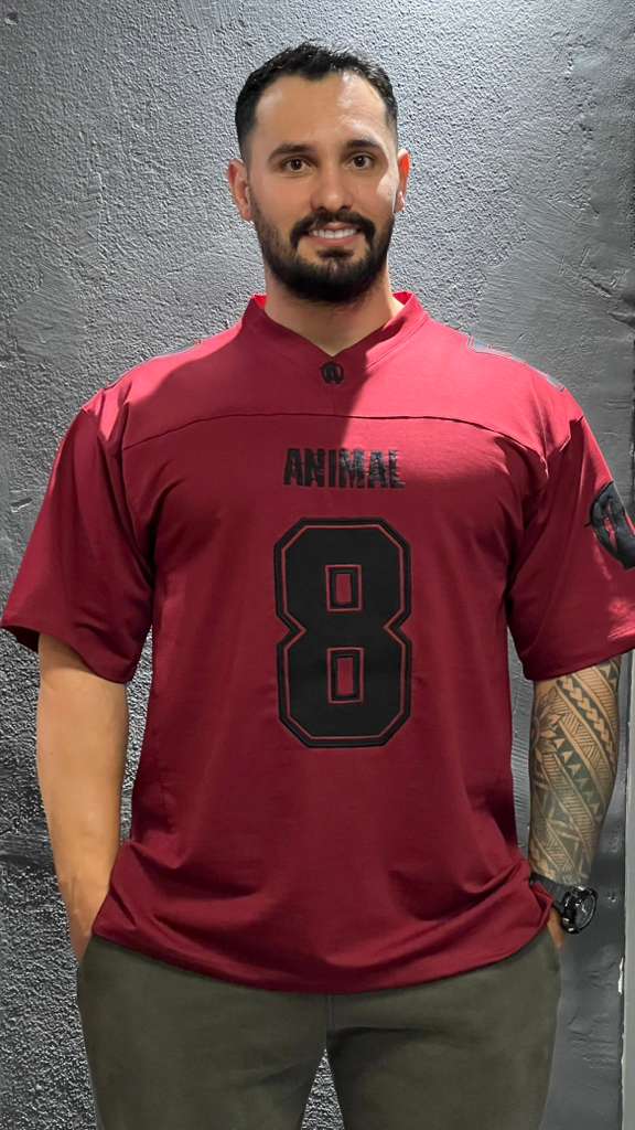 ANİMAL OVERSİZE FORMA BORDO