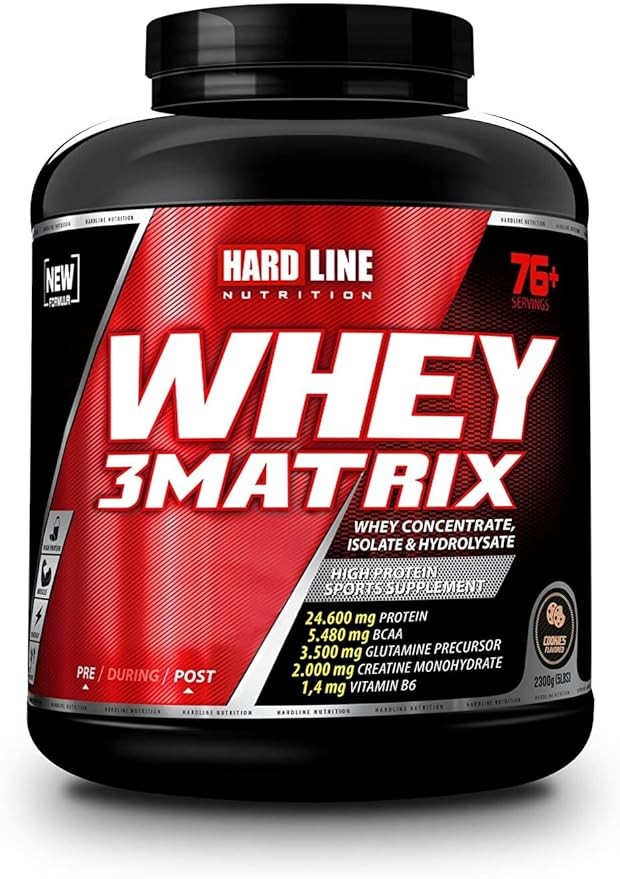 Hardline Nutrition Whey 3 Matrix Kurabiye, 2300gr