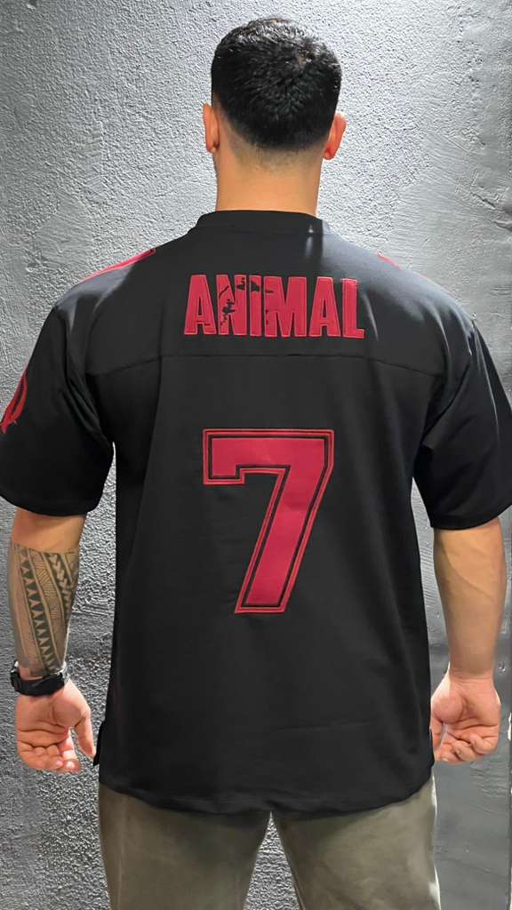 ANİMAL OVERSİZE FORMA SİYAH