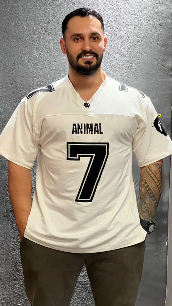 ANİMAL OVERSİZE FORMA BEYAZ
