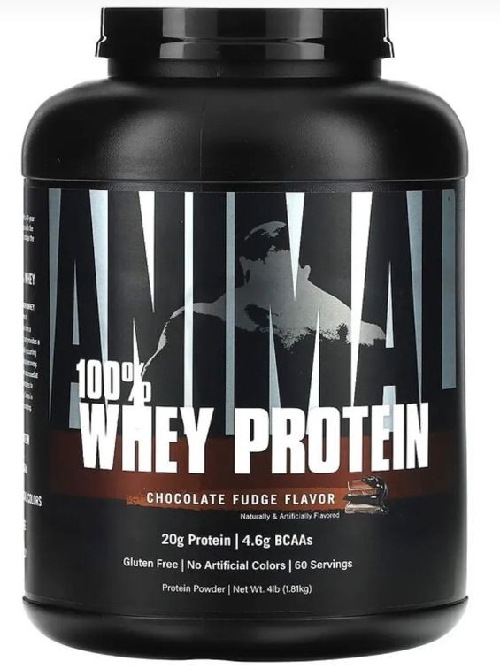 Universal Animal, 100% Whey Protein Powder, Chocolate Fudge, 4 lb (1.81 kg)