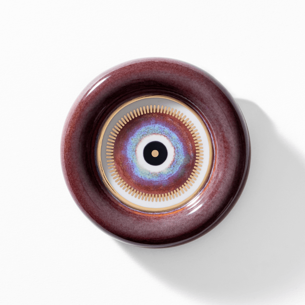 Nazarlık - Küçük Boy - 11 cm  - Bordo