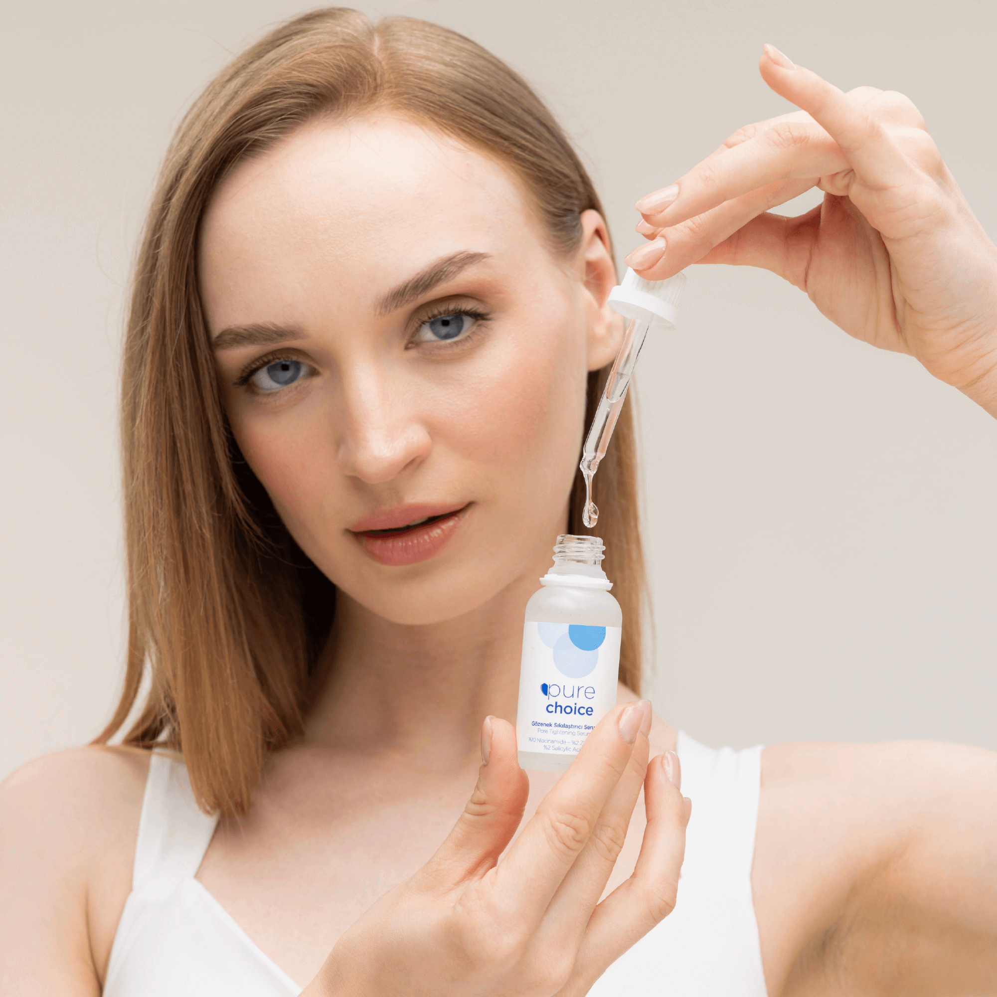 Gözenek Sıkılaştırıcı Yüz ve Cilt Bakım Serumu - 30 mL — Niasinamid + Salisilik Asit + Zinc PCA