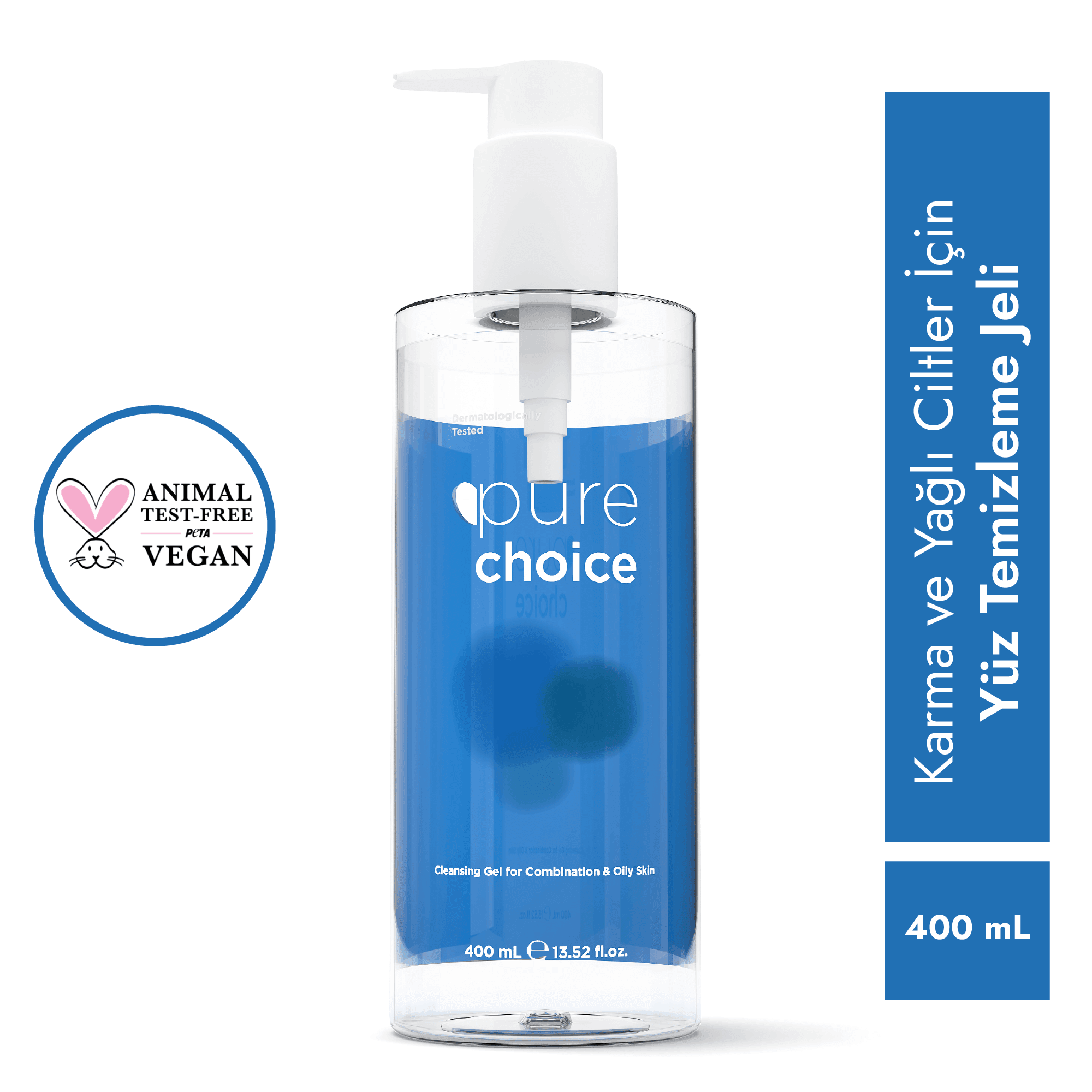 Karma ve Yağlı Ciltler İçin Yüz Temizleme Jeli - 400mL