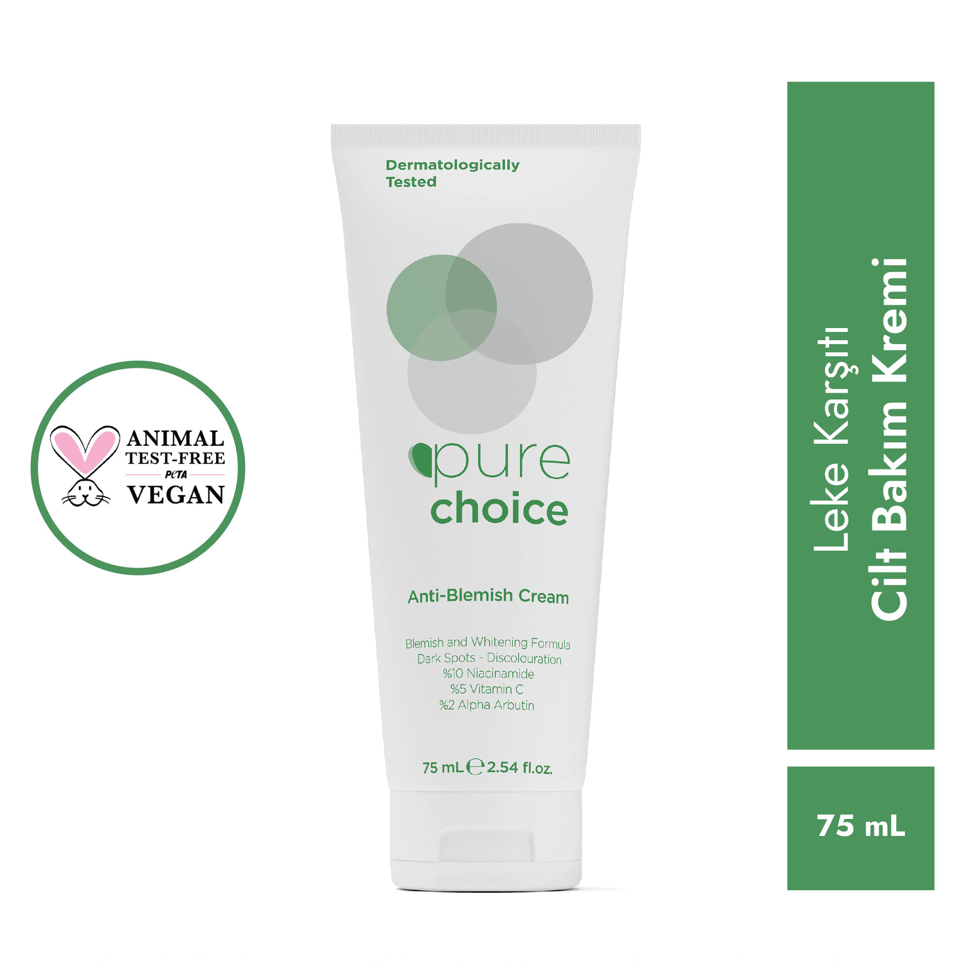 Leke Karşıtı Cilt Bakım Kremi - 75mL — Niacinamide + Vitamin C + Alpha Arbutin