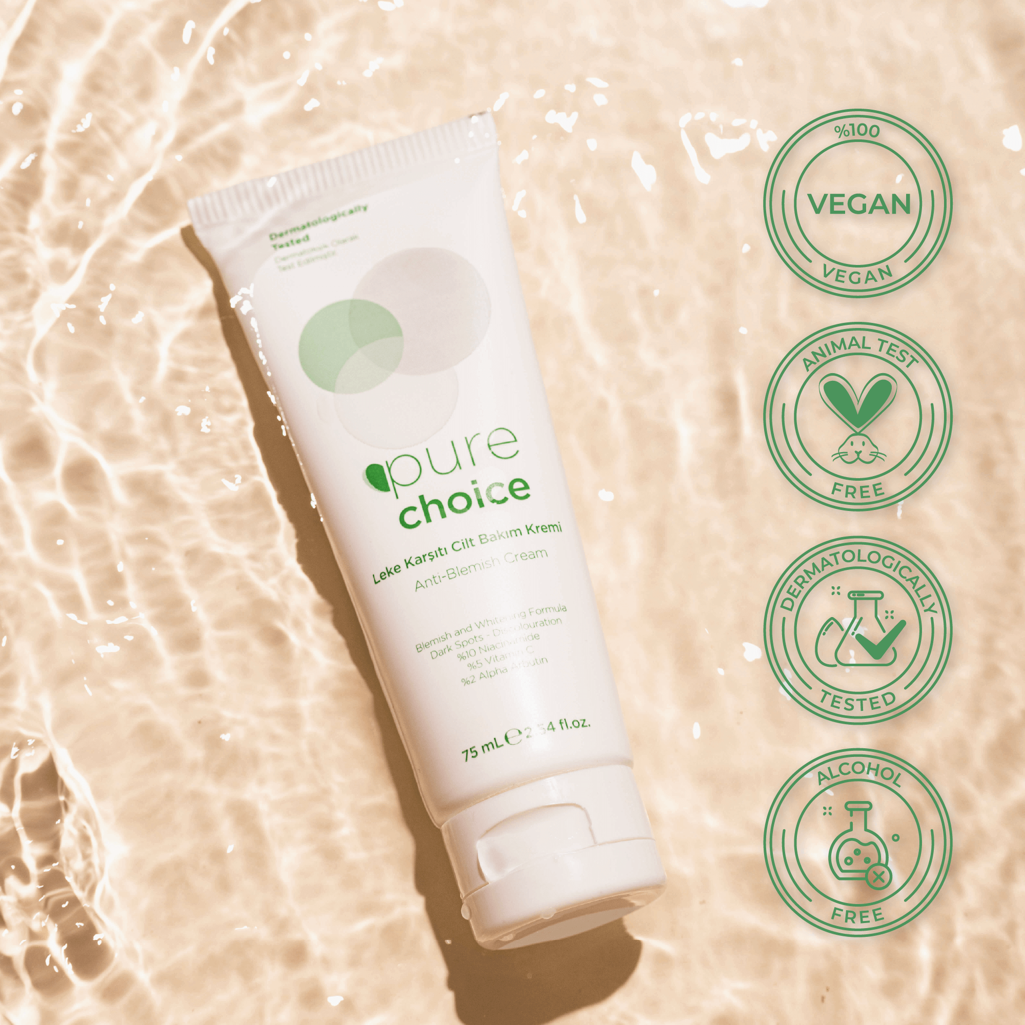Leke Karşıtı Cilt Bakım Kremi - 75 mL — Niacinamide + Vitamin C + Alpha Arbutin