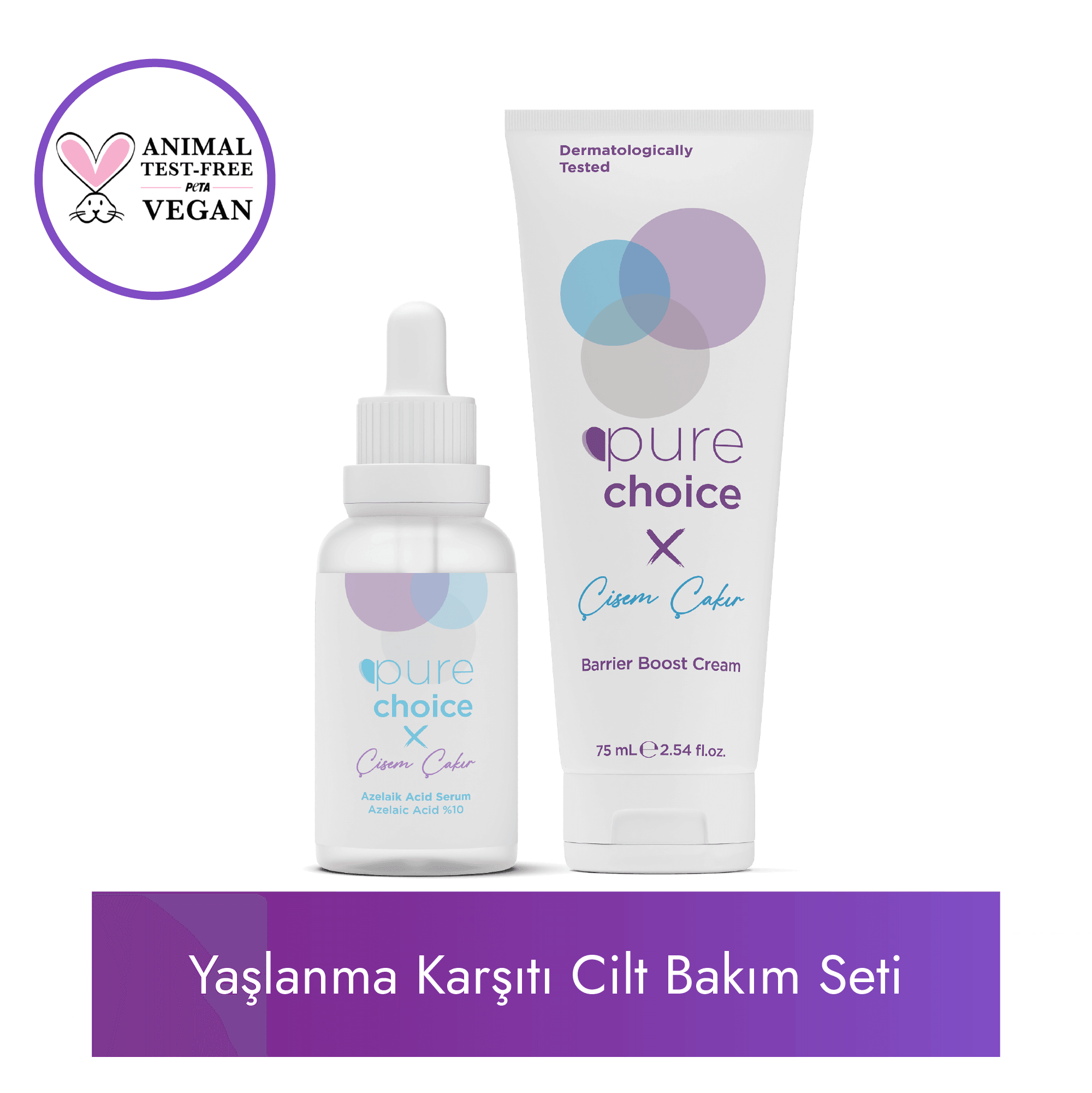 Yaşlanma Karşıtı Cilt Bakım Seti — Pure Choice x Çisem Çakır