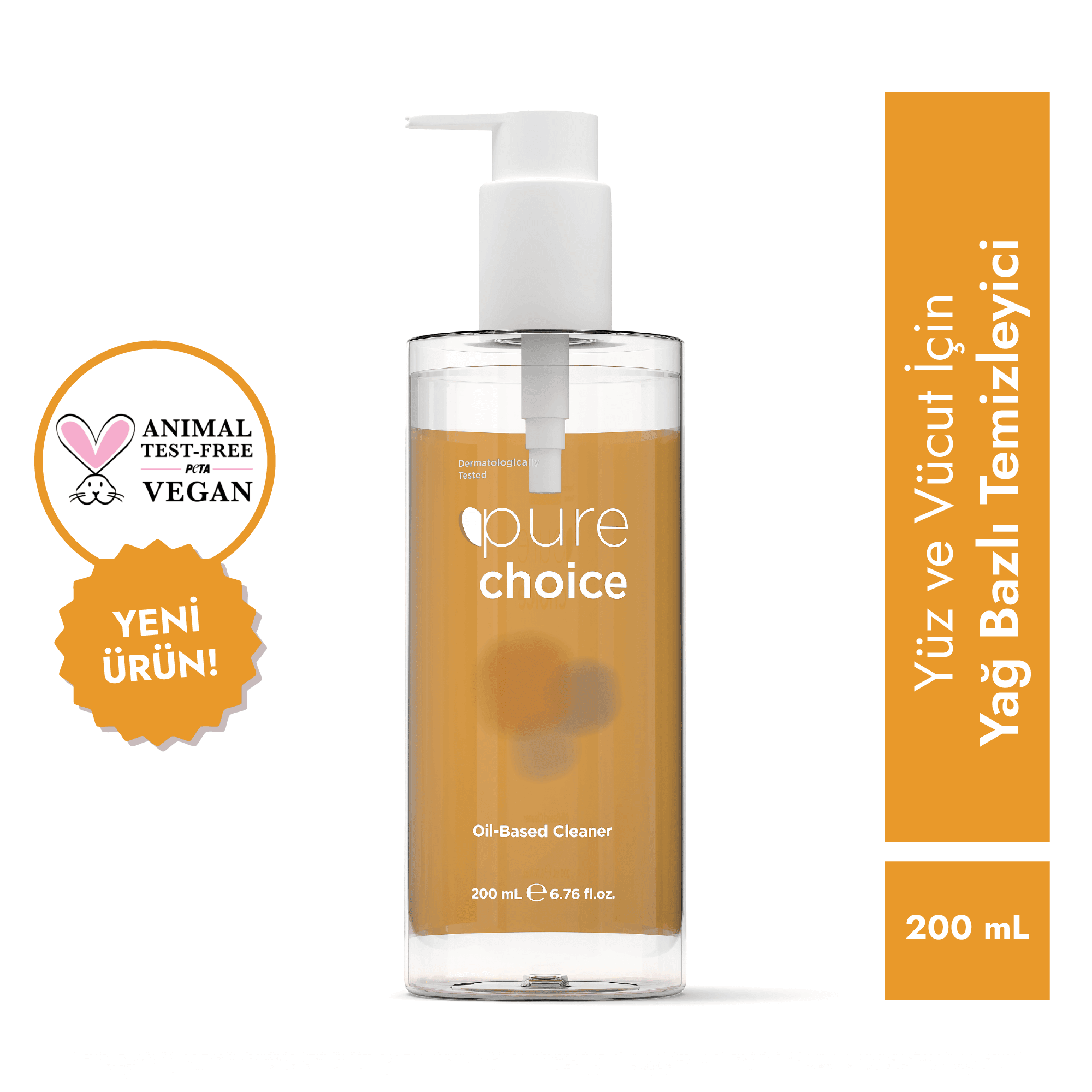 Yüz ve Vücut İçin Yağ Bazlı Temizleyici - 200mL
