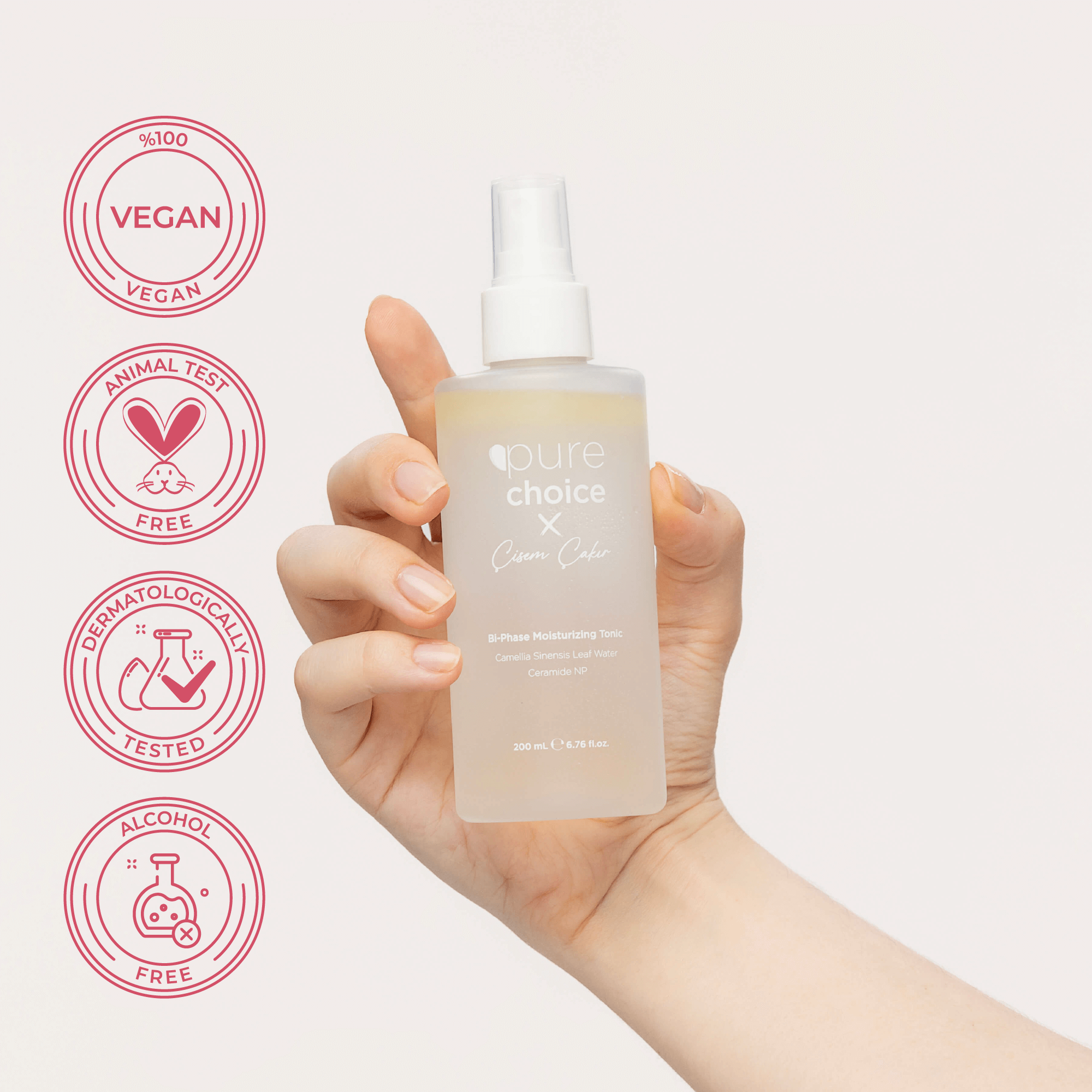 Çift Fazlı Nemlendirici Sprey Tonik - 200 mL — Pure Choice x Çisem Çakır