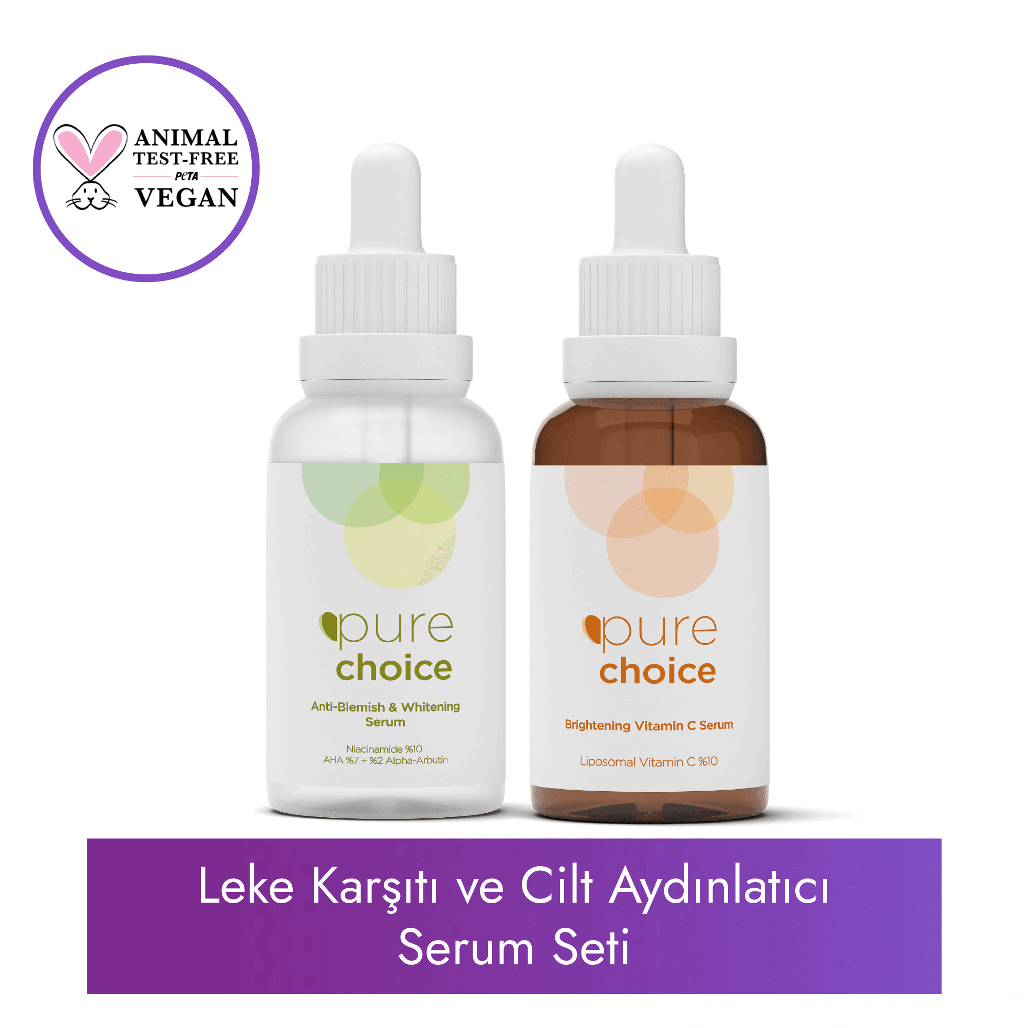 Leke Karşıtı ve Cilt Aydınlatıcı Serum Seti