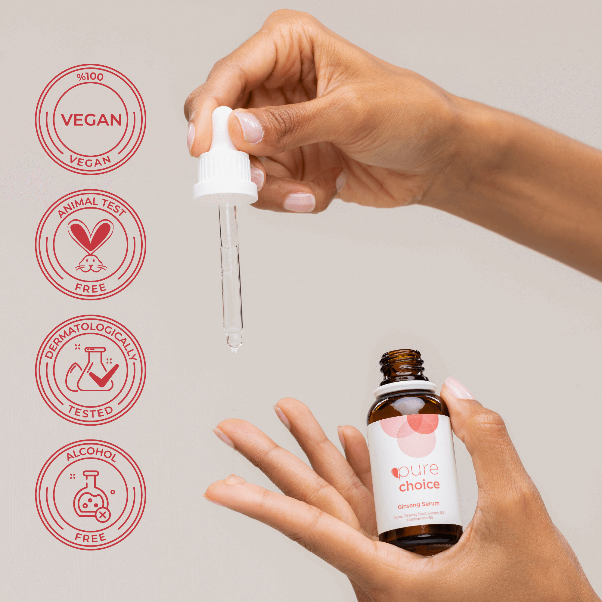 Ginseng Serum - 30 mL —  Panax Ginseng Root Extract %10 + Niacinamide %5 