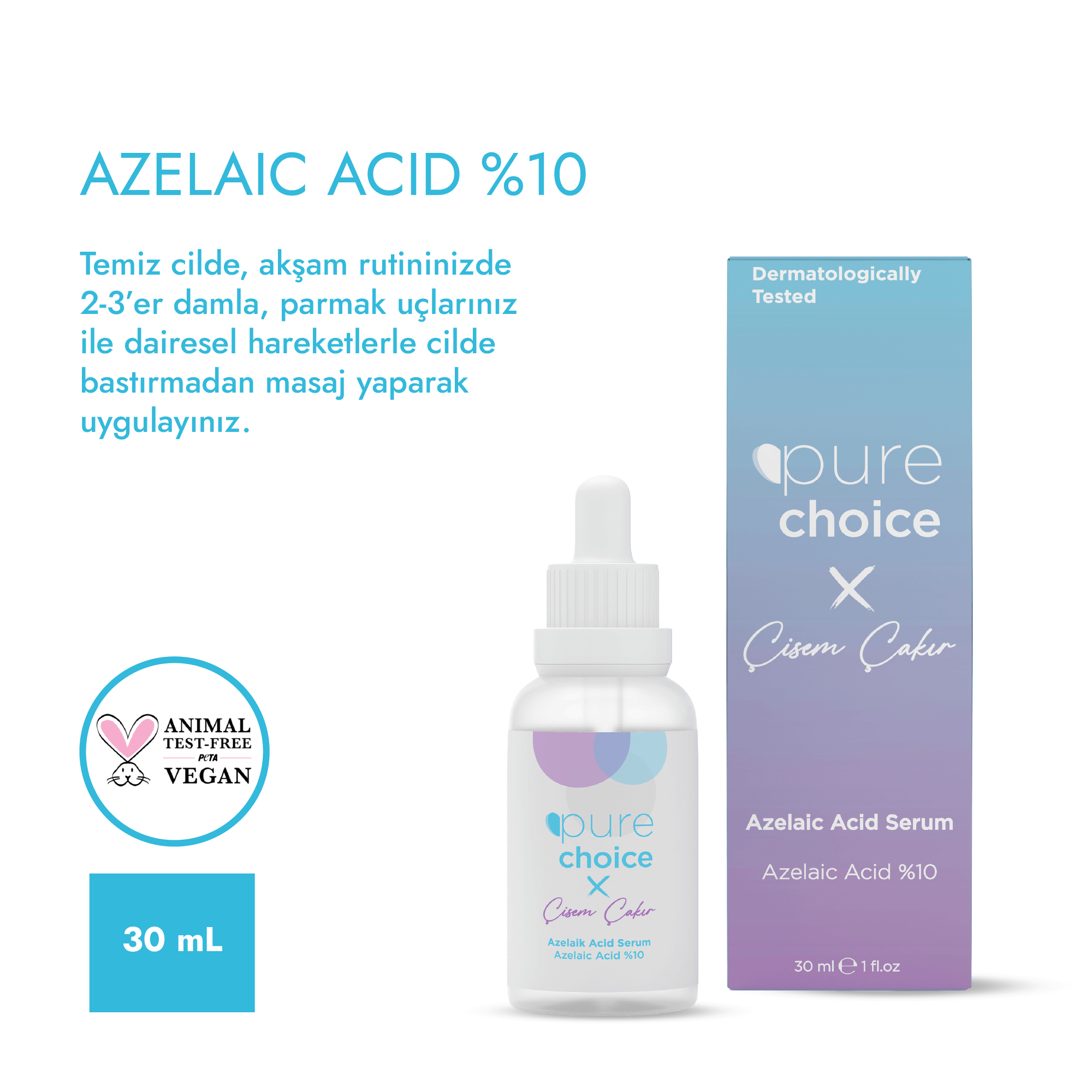 Azelaik Asit Serum - 30 mL — Pure Choice x Çisem Çakır