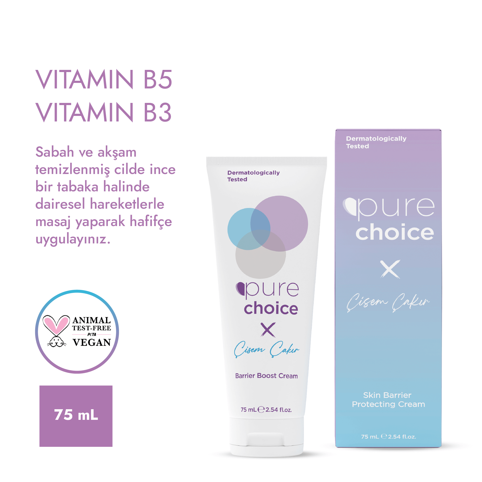 Bariyer Güçlendirici Cilt Bakım Kremi - 75 mL — Pure Choice x Çisem Çakır