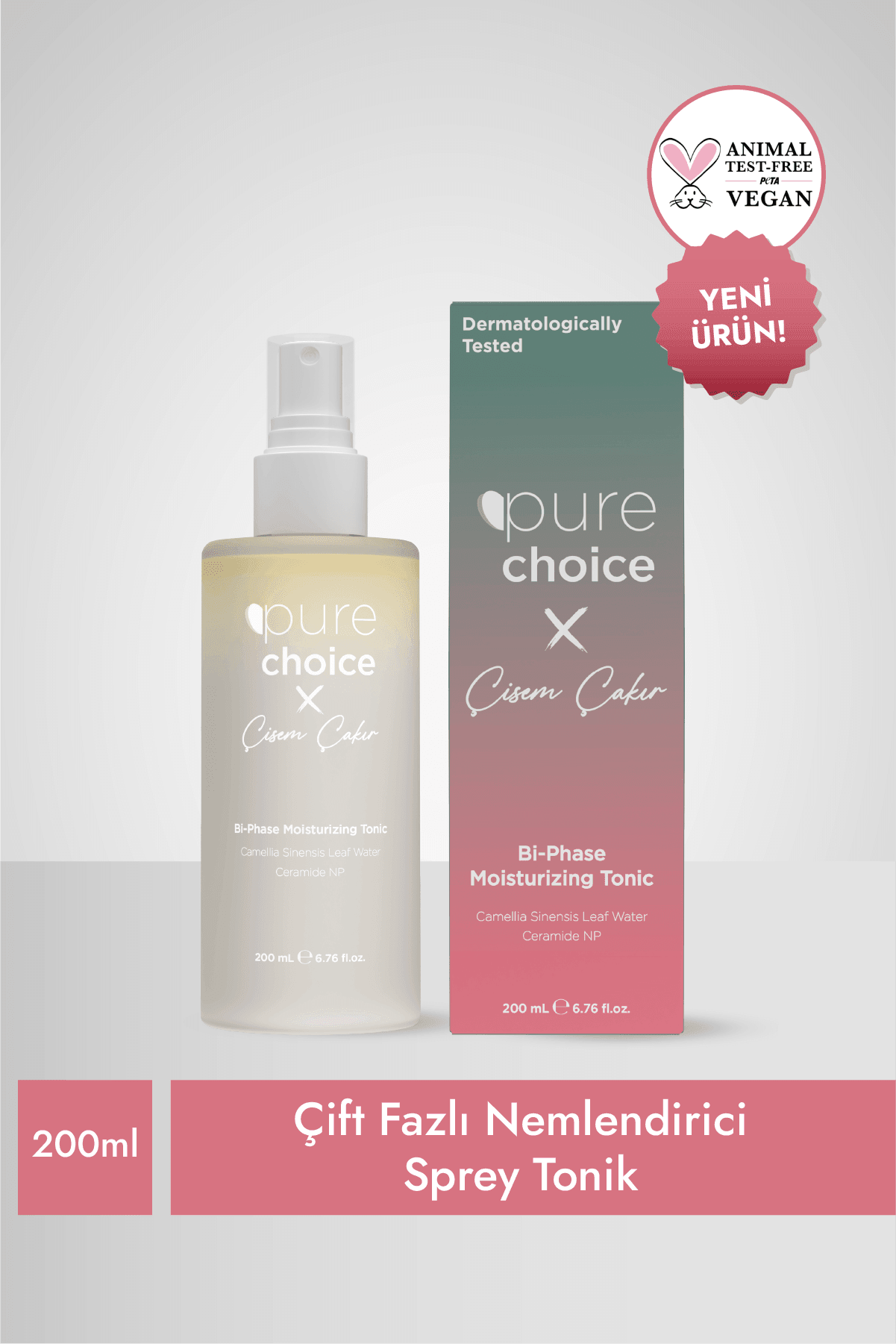 Çift Fazlı Nemlendirici Sprey Tonik, 200ml