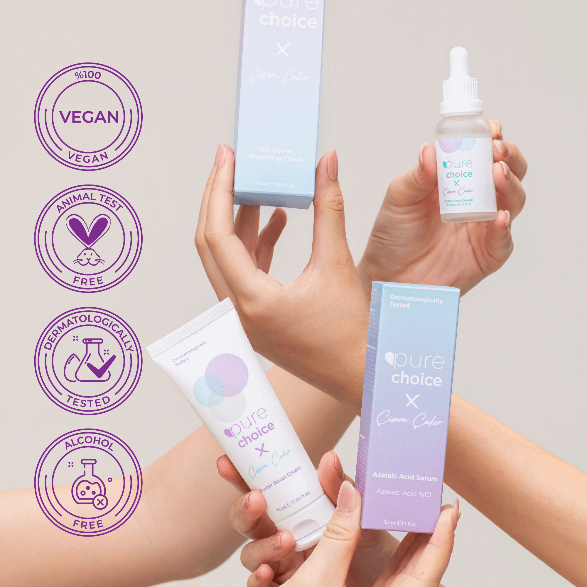 Yaşlanma Karşıtı Cilt Bakım Seti — Pure Choice x Çisem Çakır