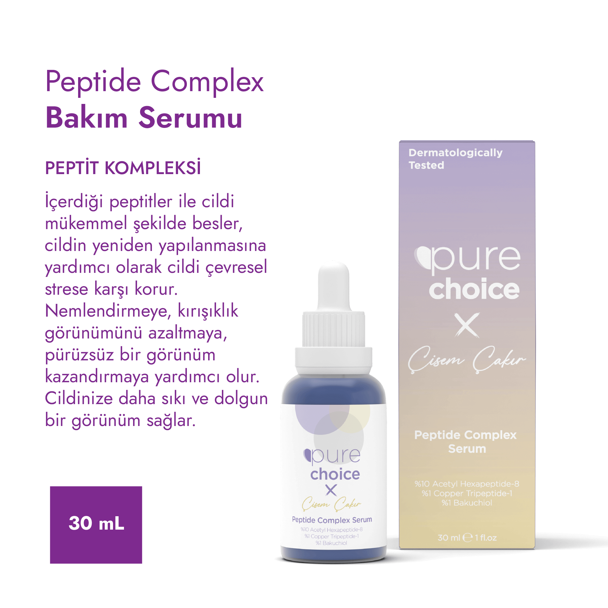 Nemlendirici ve Güçlendirici Serum Seti — Pure Choice x Çisem Çakır