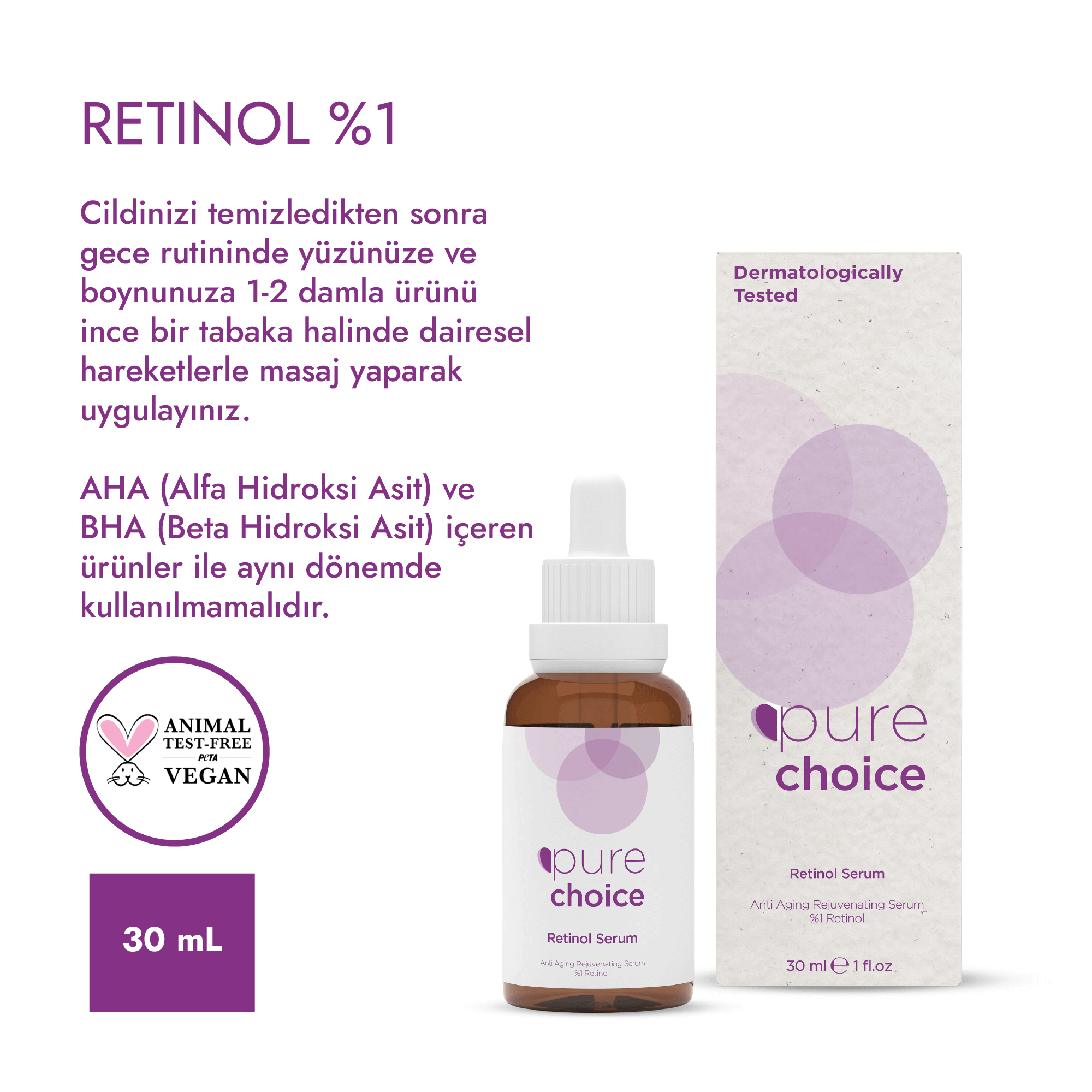 Retinol Serum - 30 mL — Yaşlanma Karşıtı ve Yenileyici