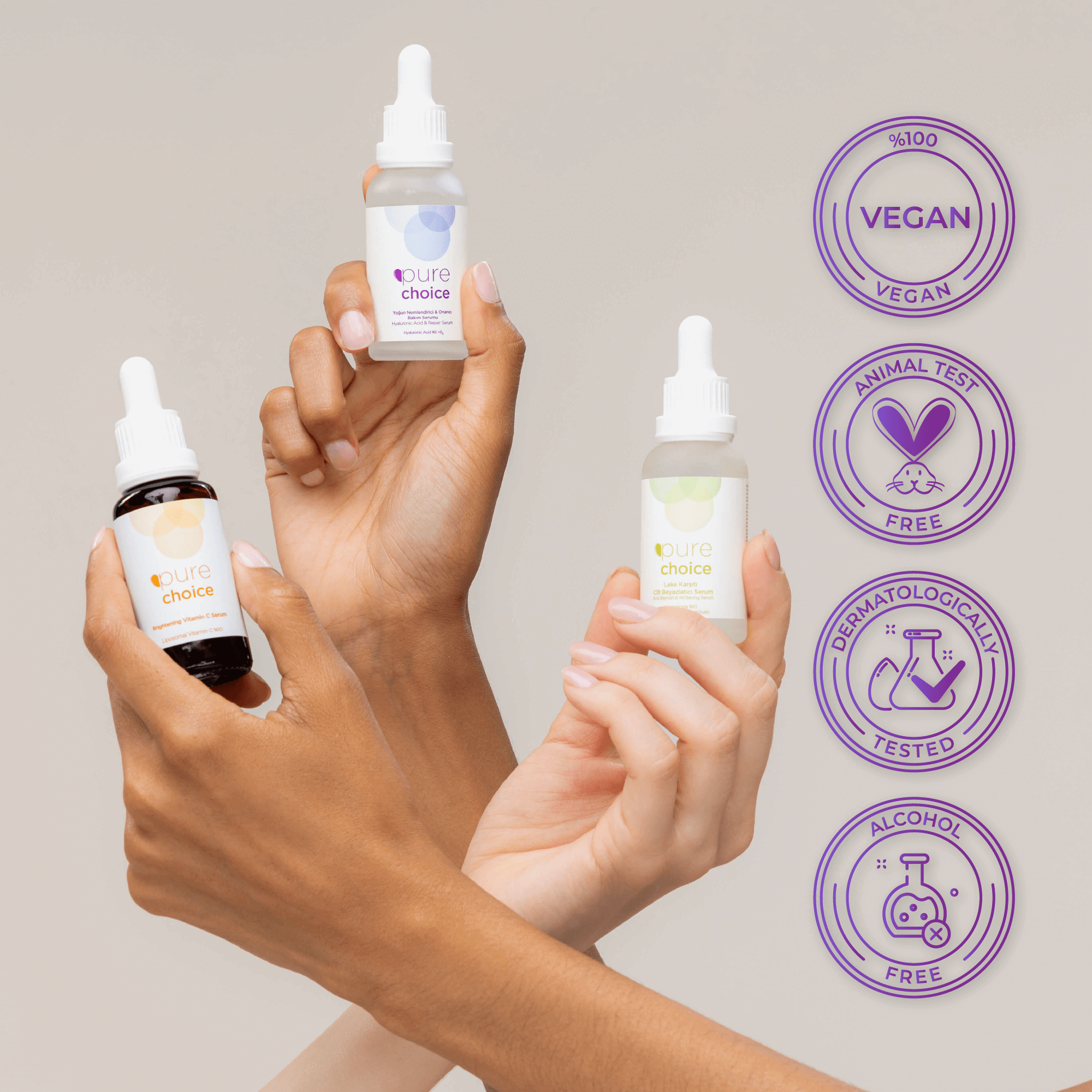 Aydınlatıcı, Renk Tonu Eşitleyici ve Nemlendirici Serum Seti