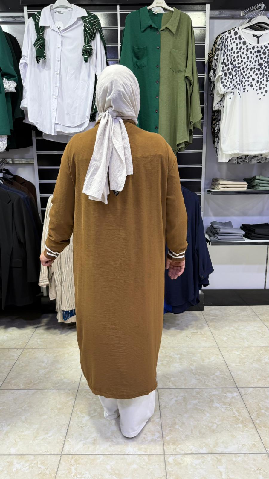 Büyük Beden Ribana Detaylı Ayrobin Giy Çık