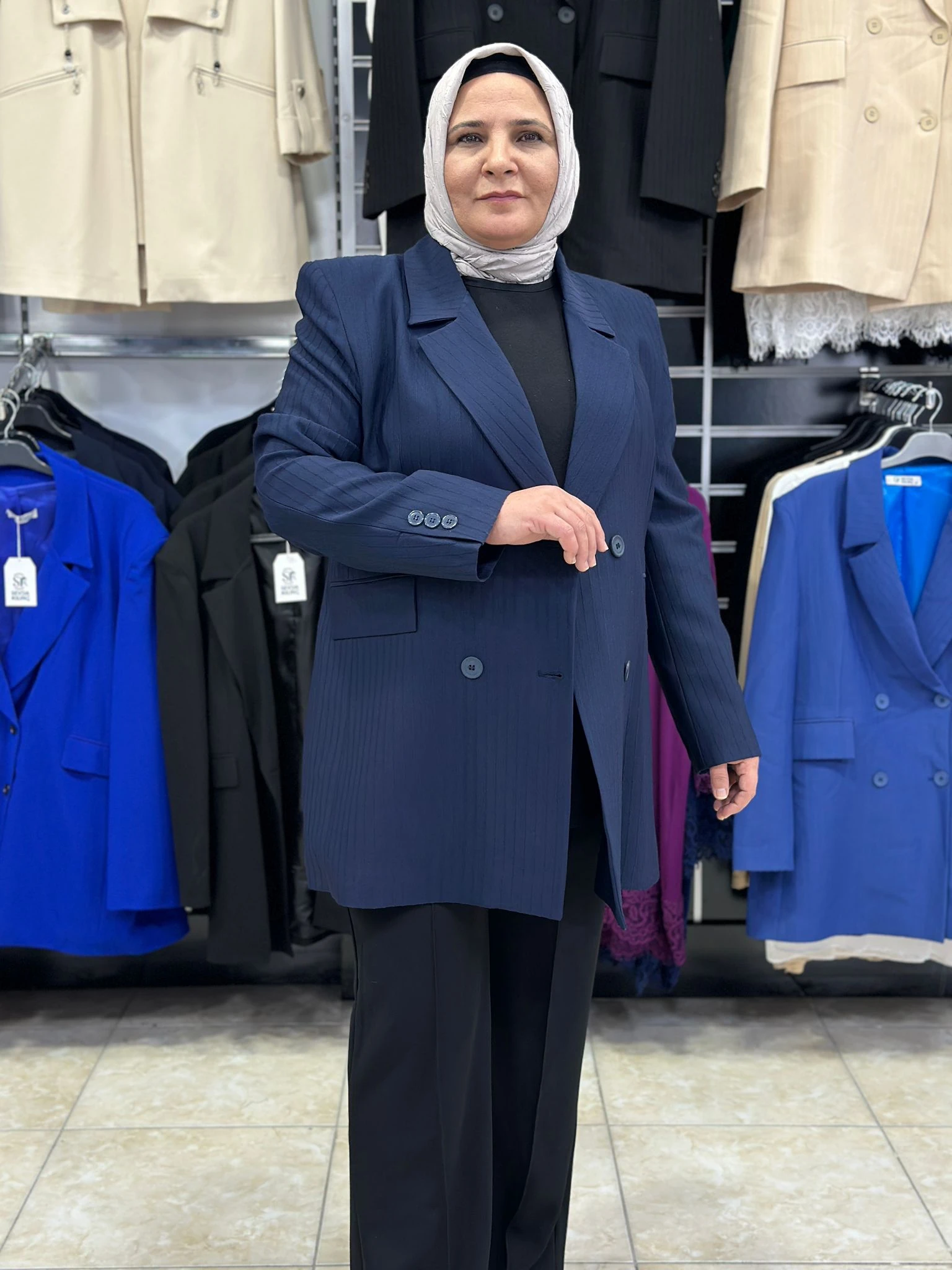 DÖRT DÜĞMELİ BLAZER CEKET - Lacivert