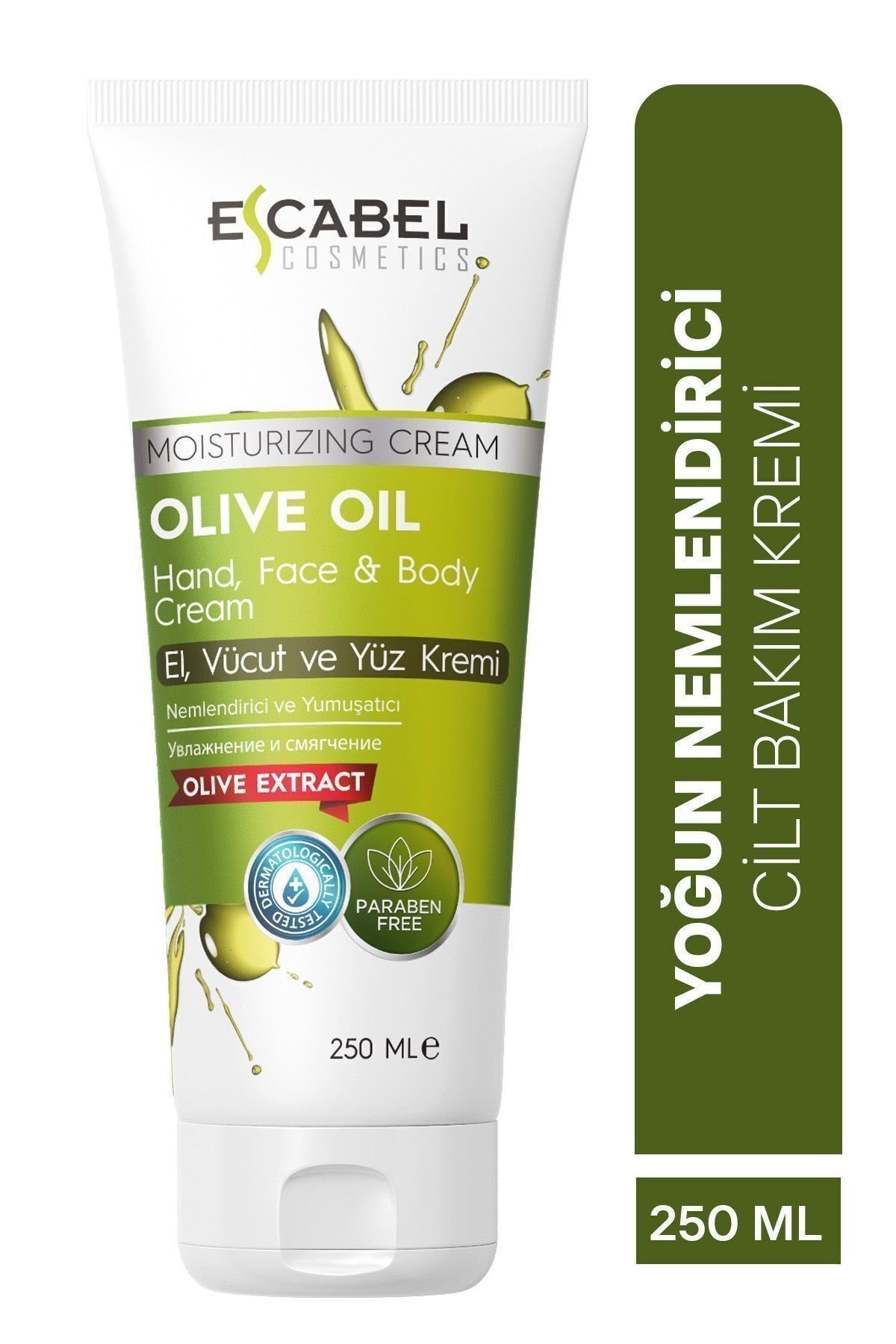 Zeytin Yağlı Cilt Besleme Ve Nemlendirici Yoğun El, Yüz Ve Vücut Kremi 250ml
