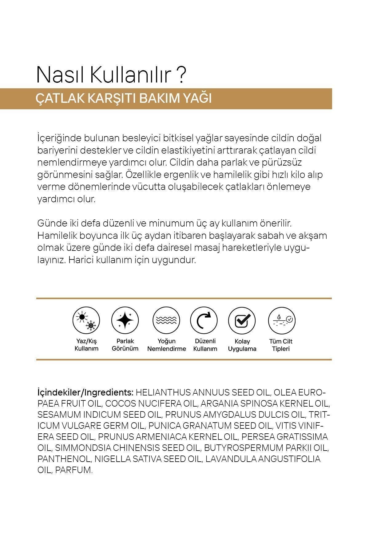 Çatlak Bakım Yağı 100 ml