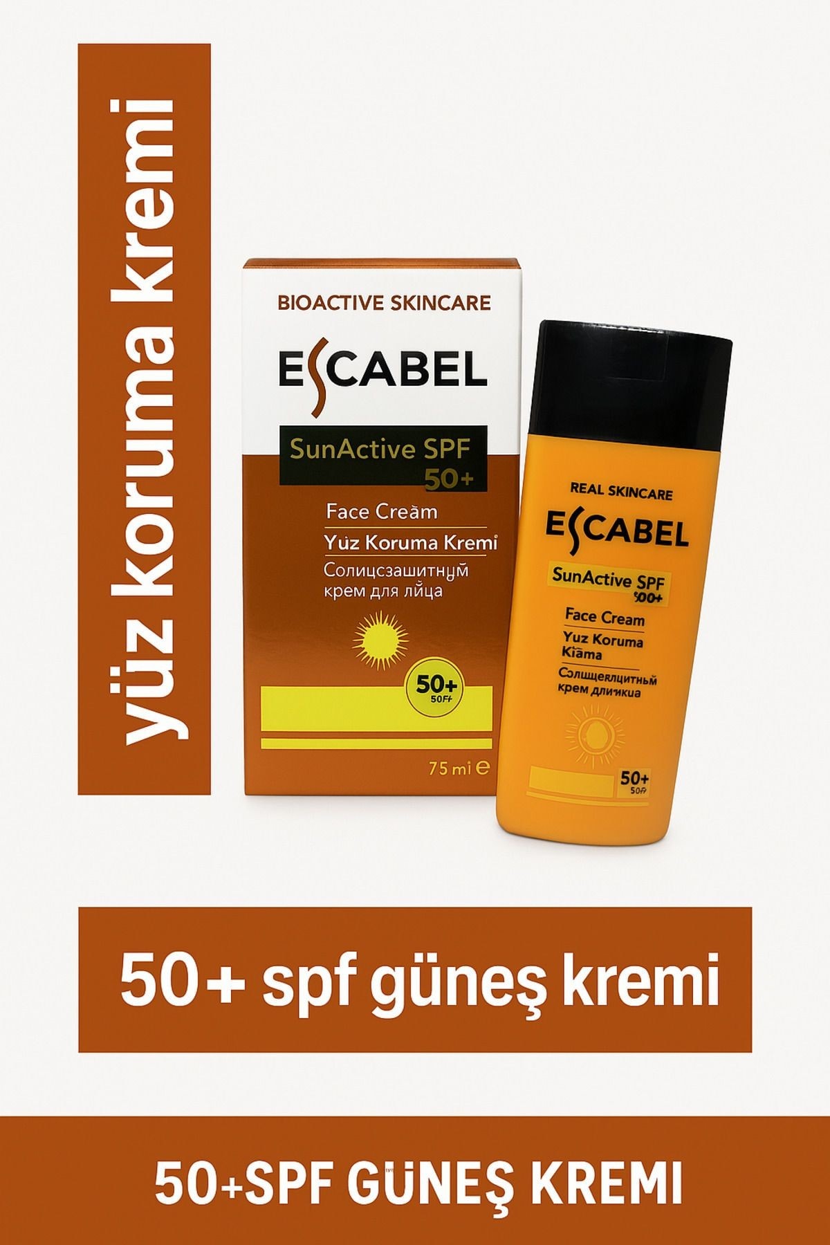 Leke Karşıtı 50 Spf Yüksek Korumalı 75ml Yüz Güneş Kremi