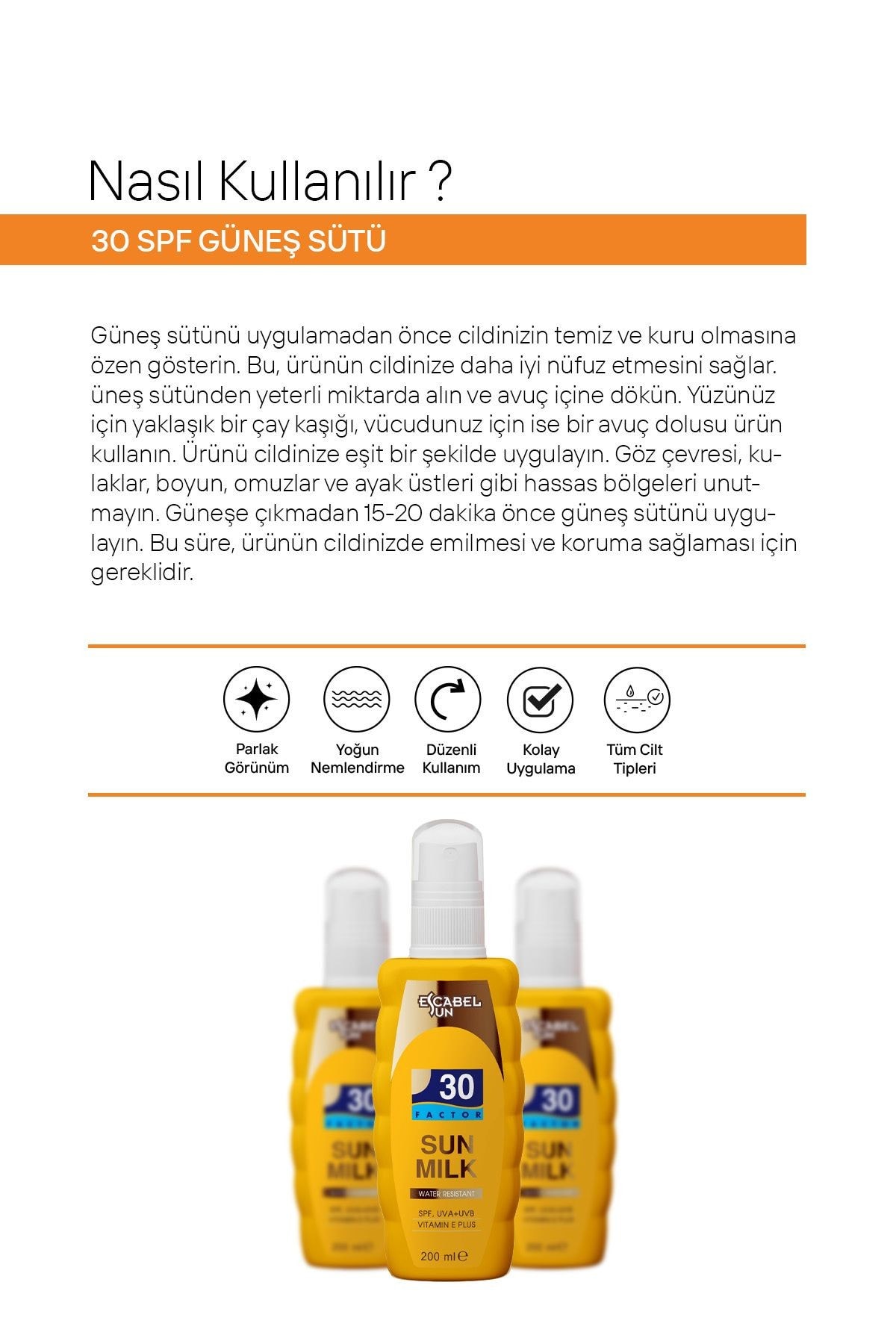 30 Spf 200 Ml Güneş Kremi & Sütü