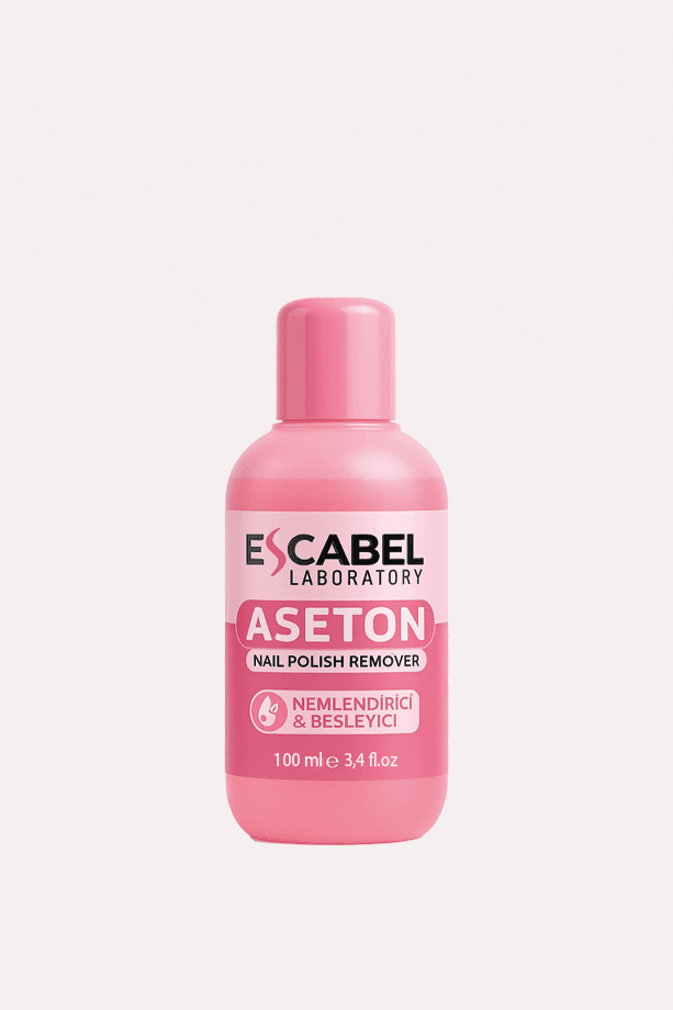 Oje Temizleyici Aseton - Pembe Gliserin E Vitaminli Oje Çıkarıcı 100 ml