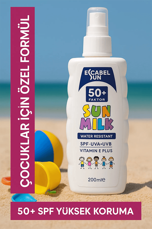 Çocuk Güneş Kremi 50 Spf Bebek Ve Çocuk Için Güneş Kremi 200 ml