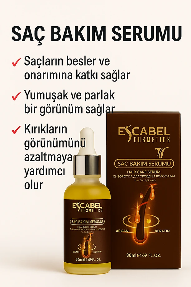 Argan Saç Bakım Serumu 30 ML
