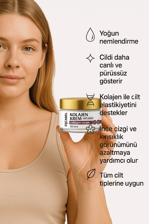 Kırışıklık Önleyici Kolajen Yüz Kremi 50ml