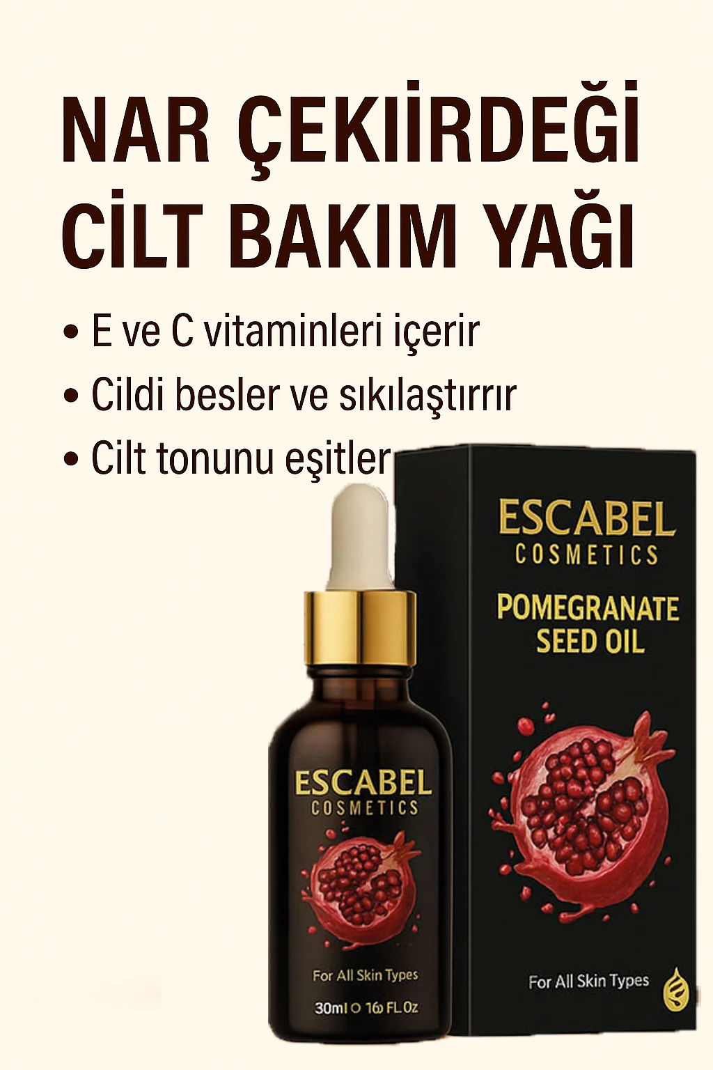 Nar Çekirdeği Cilt Bakım Yağı 50 Ml