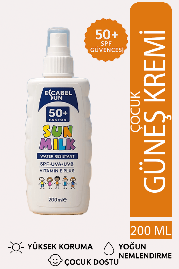 Çocuk Güneş Kremi 50 Spf Bebek Ve Çocuk Için Güneş Kremi 200 ml