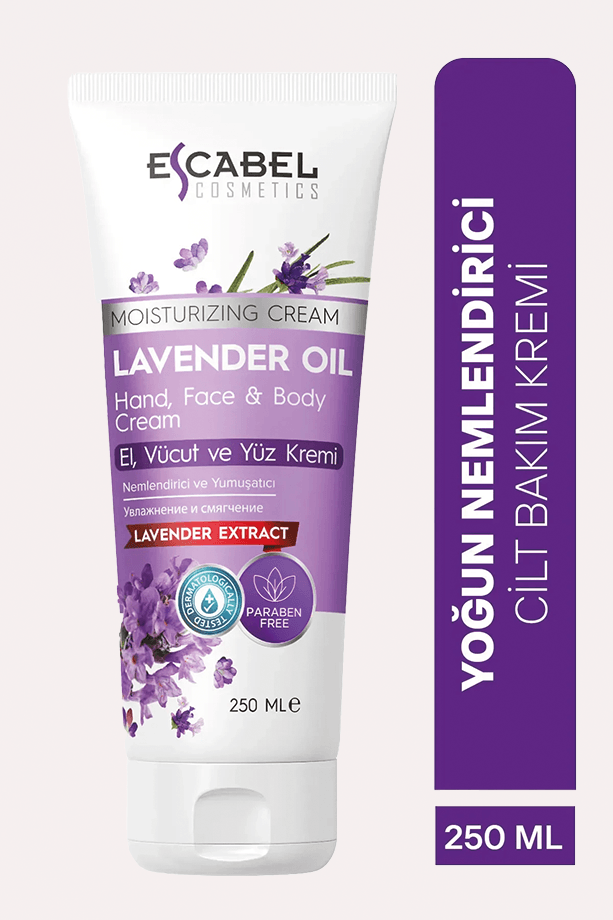 Lavanta Yağlı Cilt Besleme Ve Nemlendirici Yoğun El, Yüz Ve Vücut Kremi 250ml