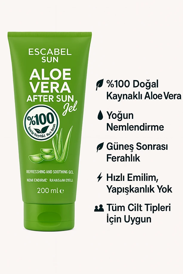 Aloe Vera Aftersun Jel 200 Ml Tüp