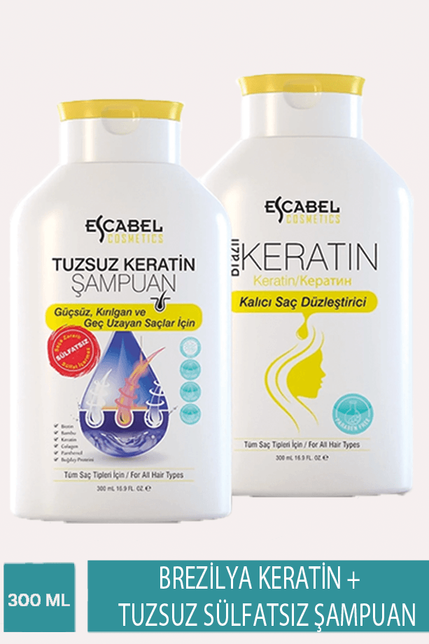 Tuzsuz Sülfatsız Şampuan + Brezilya Keratin