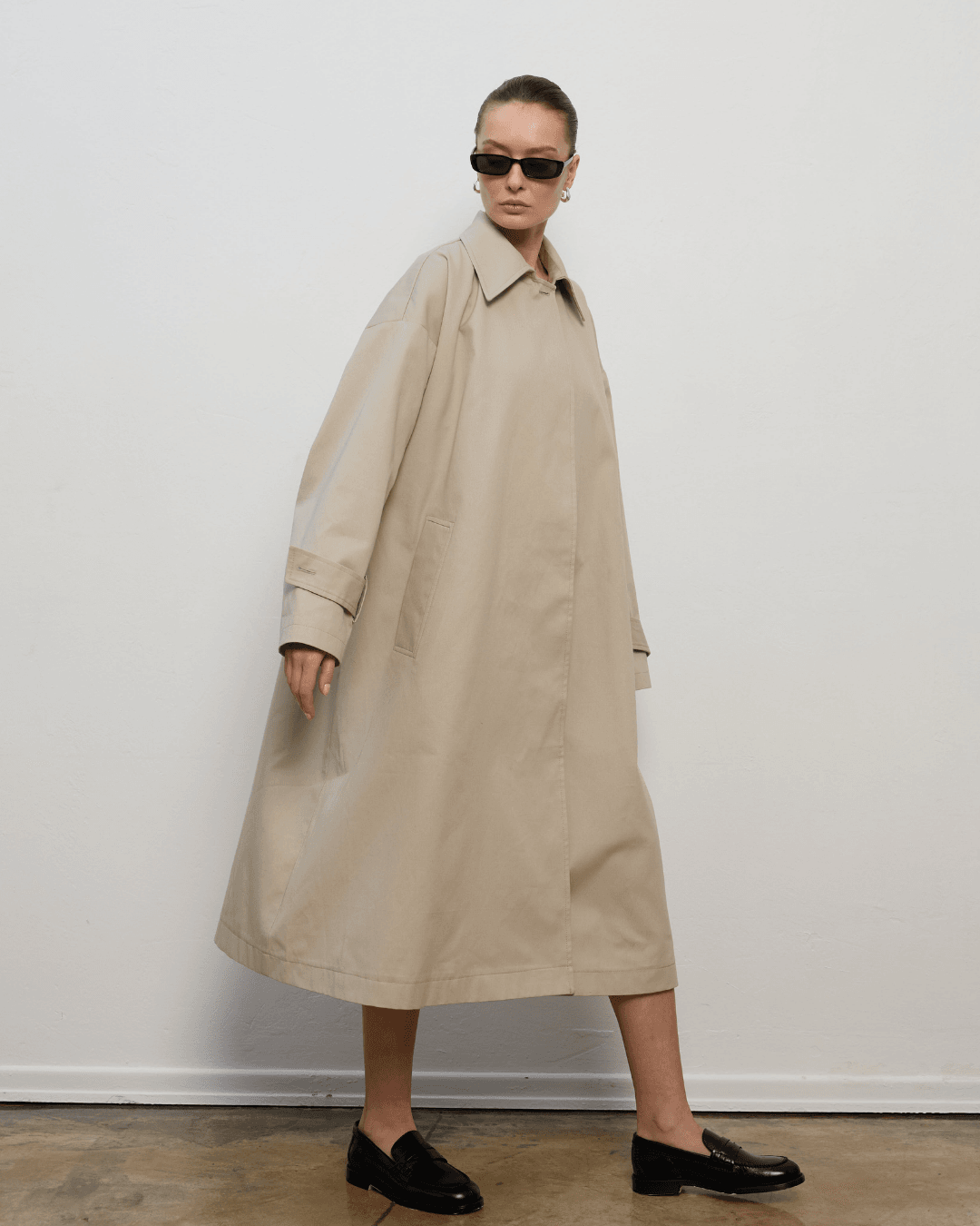 Oversize Gabardin Trençkot 0 image