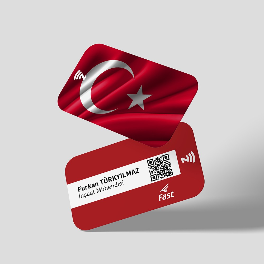 Fast Dijital Kartvizit Türk Bayrağı 3