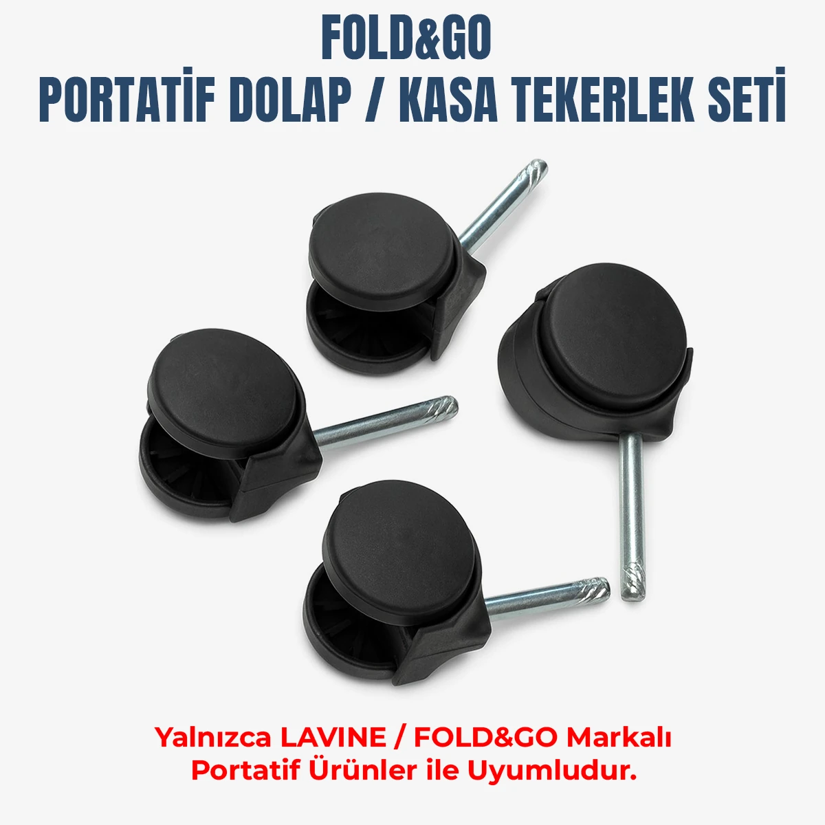 Fold&Go Dolap Tekerleği- 4 Adet