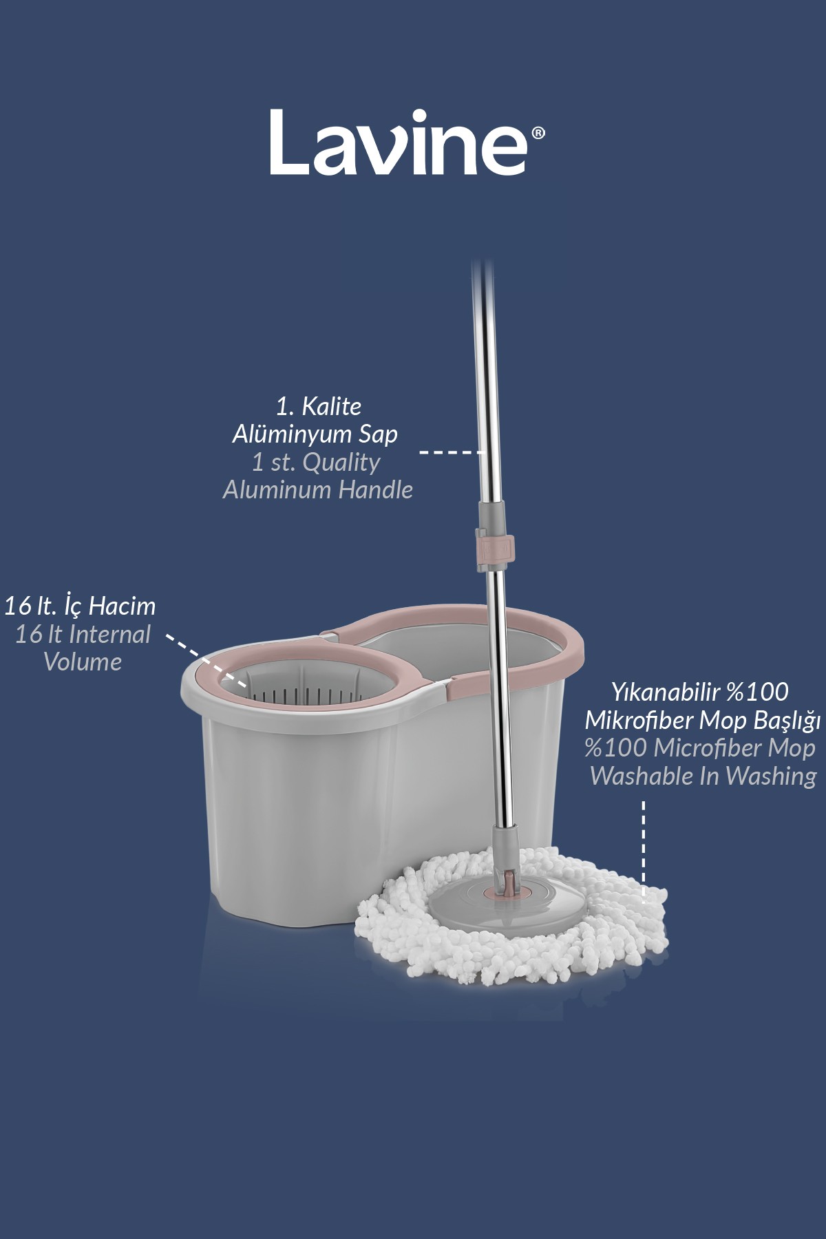 Cool Mop Ultra 360 Temizlik Seti 16lt 