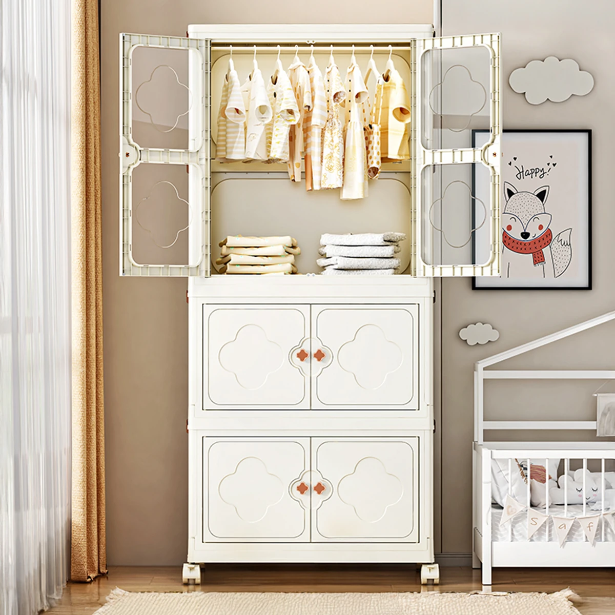 3 Katlı Portatif, Katlanır Gardırop 