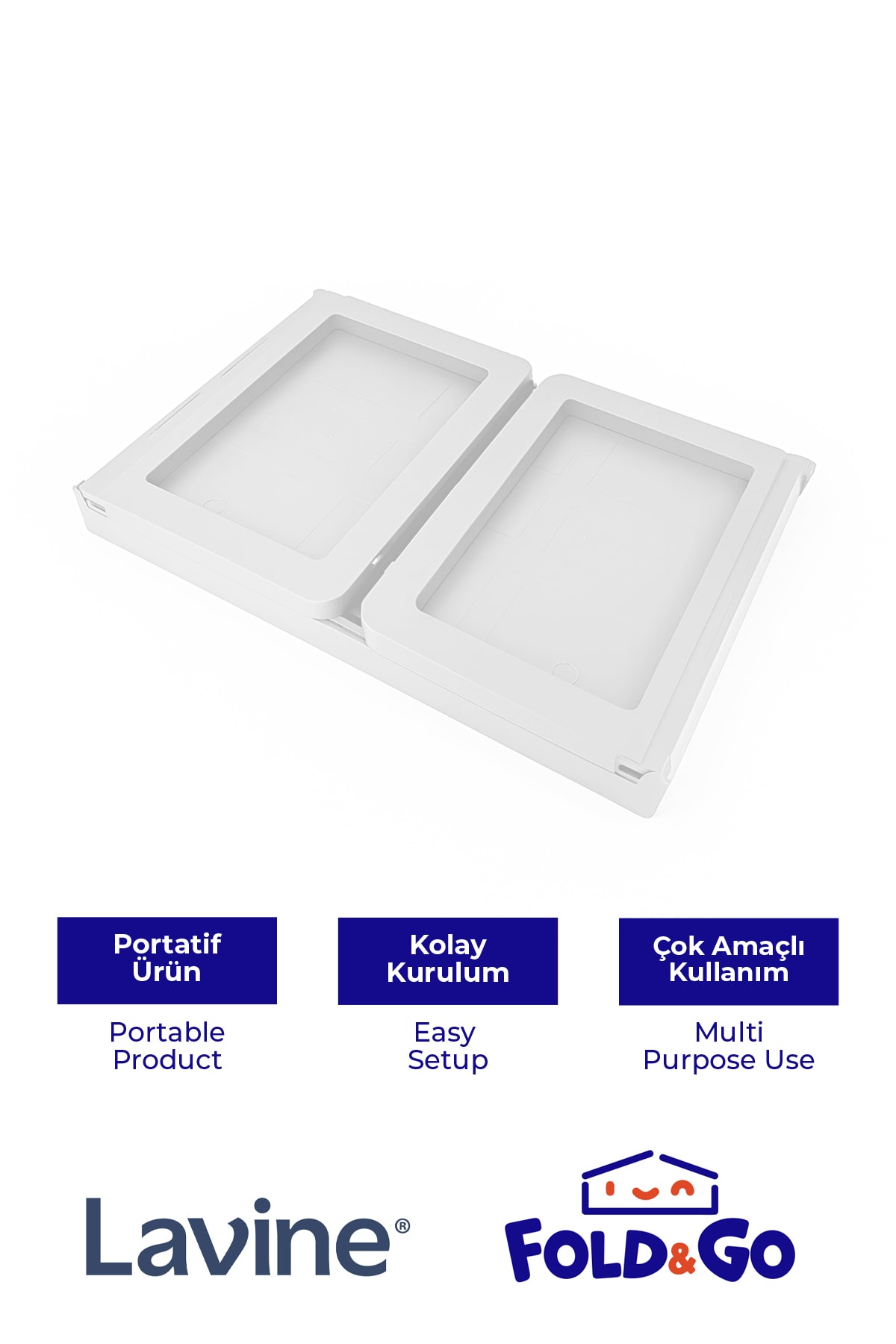 Fold&Go Katlanır Sehpa Tablet - Bilgisayar Sehpası Yatak Üstü Kahvaltı Masası