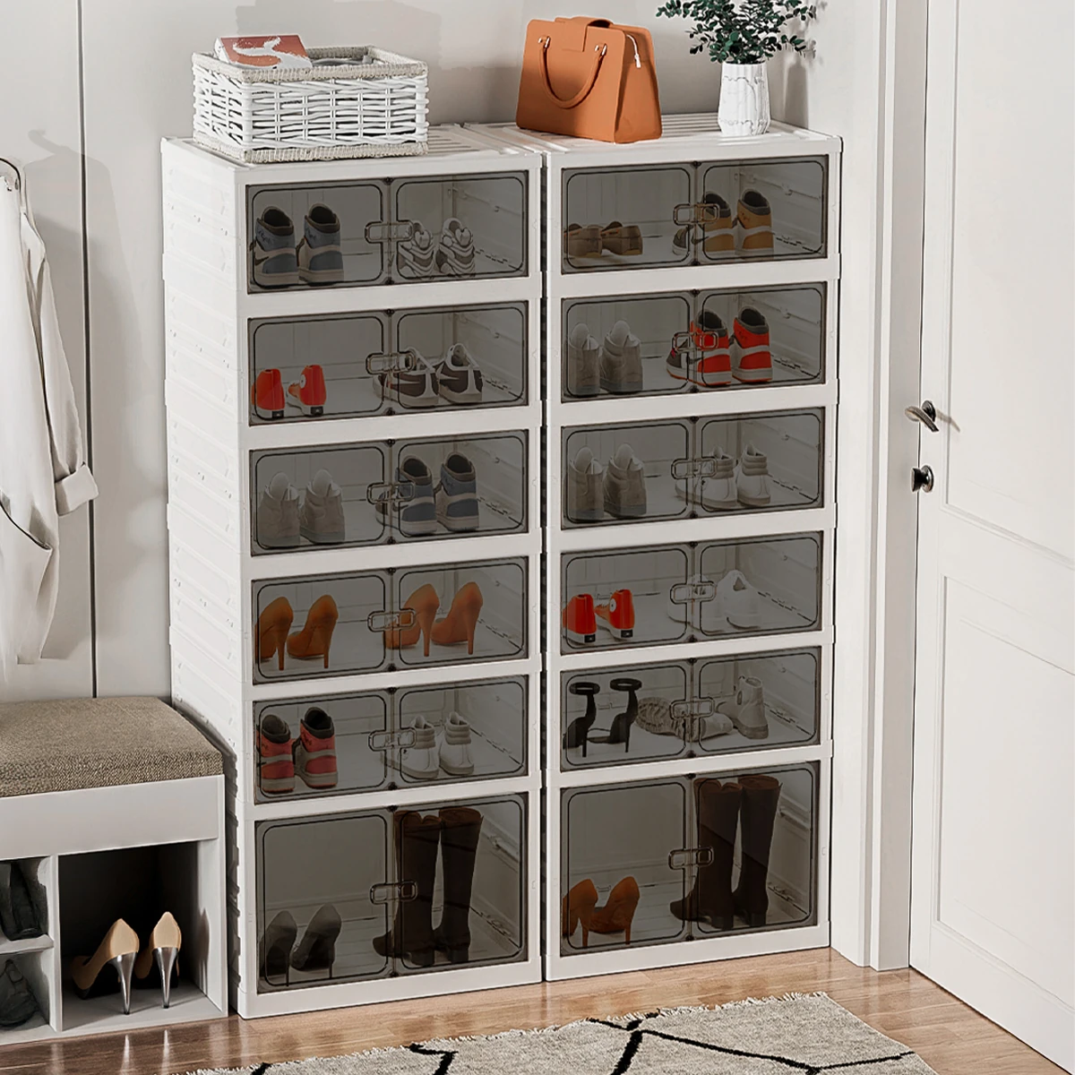 6 Katlı Portatif, Katlanabilir Ayakkabı Düzenleyici