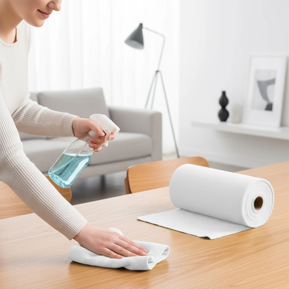 Çok Amaçlı %100 Mikrofiber Temizlik Bezi 20'li Rulo  25x32 Kopart Kullan