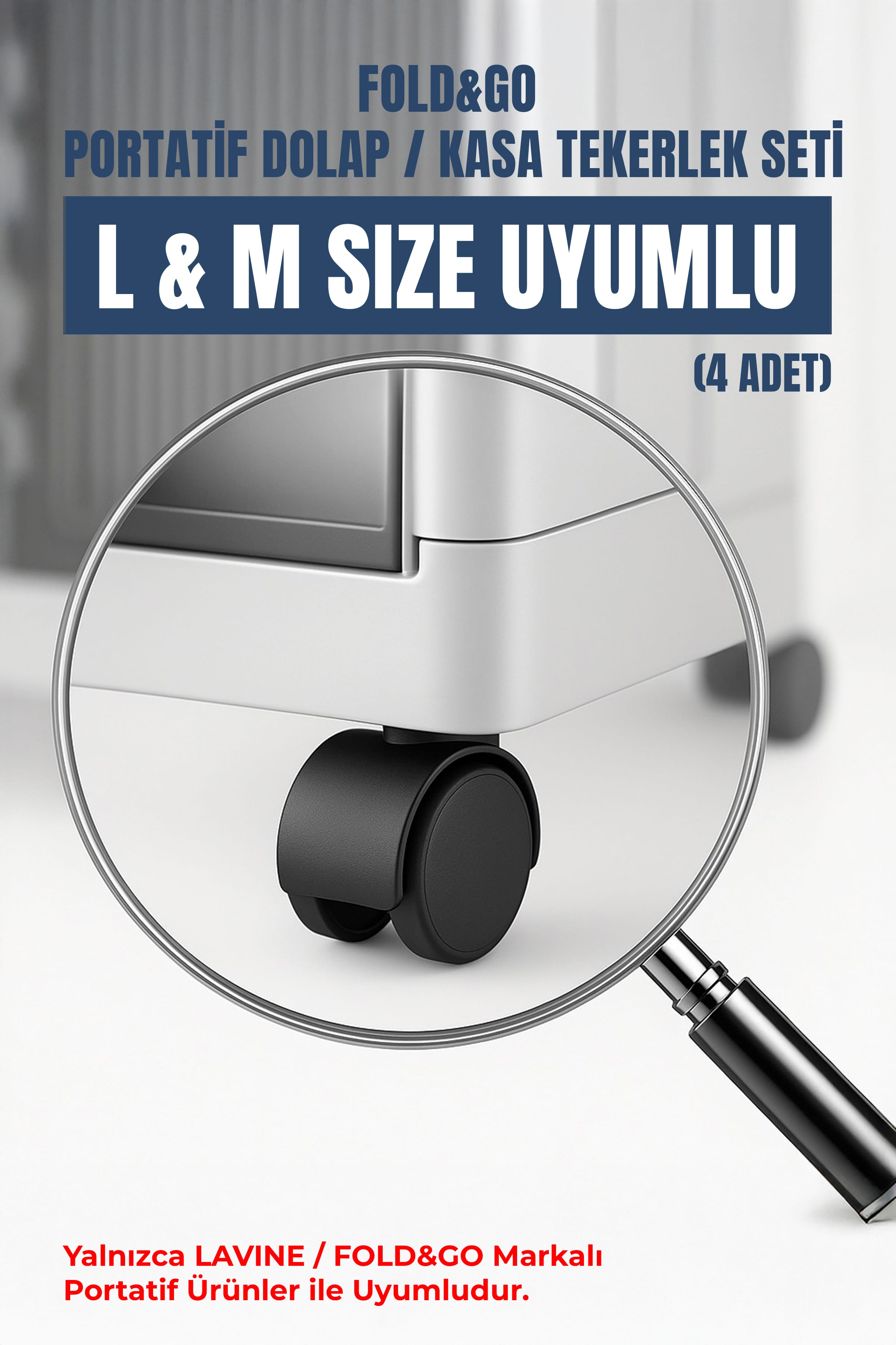 Fold&Go Dolap Tekerleği- 4 Adet