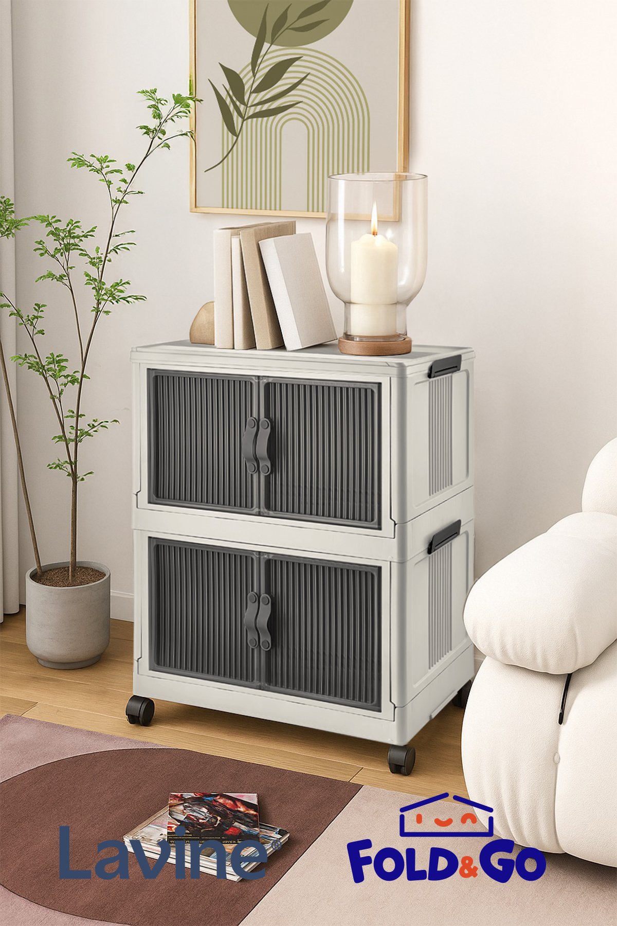 2'li Portatif Organizer Dolap